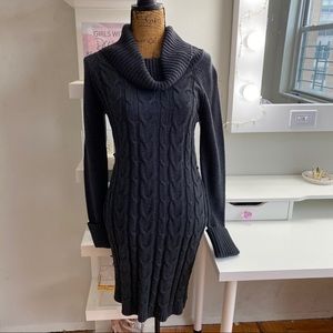 💖Calvin Klein Gray Woven Turtle Neck Dress Size M